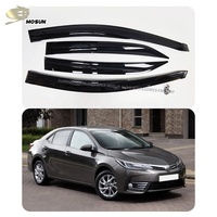 Protector de Ventana PMMA Contra Sol y Lluvia, Visera de Ventana con Protección Contra la Lluvia, Deflector de Ventana, Parasol para Toyota Corolla E170 2013-2018