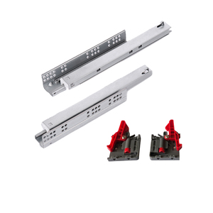300mm Concealed <strong>Drawer</strong> Runners 1D <strong>Brackets</strong> Full Extension Undermount Iron <strong>Drawer</strong> Slides Soft Close - Product Image 2