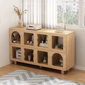 خزانة كتب بيضاء حديثة عالية الجودة لغرفة المعيشة خزانات خشبية رفوف كتب - Product Image 3