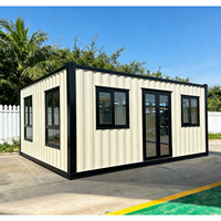 Maison mobile pliable à double aile extensible sur roues - Conteneur habitable portable pour villa, hôtel et bureau à domicile