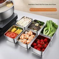 Boîte à lunch en acier inoxydable, récipient carré pour repas, hermétique, pour réfrigérateur, pique-nique en plein air, bento, capacité de 1 à 3 L, pliable, écologique, réutilisable