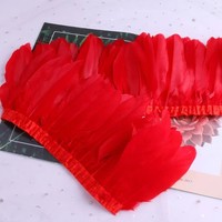Frange décorative en plumes d'oie teintes de 15-18 cm, accessoire vestimentaire, plumes d'ailes d'ange pour costumes, marque SJH
