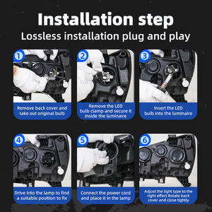 Светодиодные фары для автомобиля H4 9005 9006 H1 H7 H11 дальнего света, фары ближнего света для автомобилей 15000 лм 80 Вт CSP чип, другая Автомобильная электроника - Product Image 5