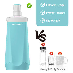 SMILEDRINK Bouteille rétractable en silicone pour l'extérieur écologique Bouteille d'eau pliable à la mode sportive non toxique - Product Image 4