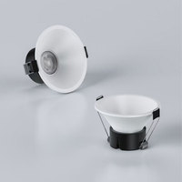 Projecteur moderne à cadre très étroit en aluminium nouveau Downlight intégré tasse profonde anti-éblouissement salon colline spectre complet 75 trous