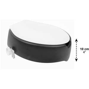 Rehausseur de siège de toilette souple (10 cm), Rehausseur de siège de toilette pour adultes avec couvercle KMINA K30005 - Product Image 6