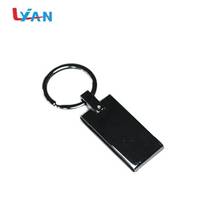 Remarkable Quality Custom Black Metal Alloy Genuine Leather Keychain Gift