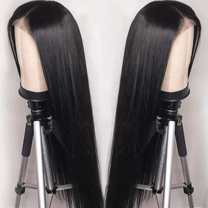 Brazil Trinh Nữ đầy đủ ren tóc tóc giả, tự nhiên ban đầu trong suốt HD ren phía trước tóc giả tóc con người với phía trước - Product Image 3