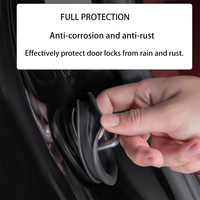 4 Pcs Kit de protection universel antirouille et étanche pour serrure de porte de voiture Accessoires intérieurs avec boucle de fixation