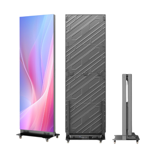 Écran d'affichage numérique LED 80 pouces sur pied avec cadre en aluminium pour publicité intérieure avec écran tactile résolution P2.5 - Product Image 1