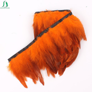 Bán buôn nhiều màu sắc 4-6 "coque schlappen Lông Tua Trims trên Ribbon cho Carnival lễ hội trang phục may thủ công mỹ nghệ - Product Image 5