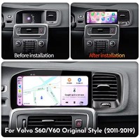 STWEI para Volvo S60 V60 2011-2020, Radio de Coche con Android Auto y Carplay, Reproductor Multimedia de Video, 4G DSP, Autoradio 2DIN, Unidad Principal Estéreo