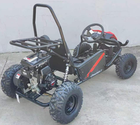 Buggy tout-terrain à essence K1 MINI 80cc pour enfants, karting JF152, moteur 4 temps refroidi par air, transmission par chaîne, double roues motrices, buggy des dunes
