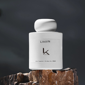 50ml 100ml 맞춤형 유리 아로마테라피 향수 스틱 병 150ml 200ml 화이트 원통형 유리 빈 리드 디퓨저 병 - Product Image 5