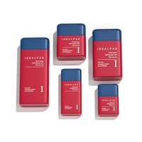 Flacon carré en PE pour lotion solaire, sérum et shampoing, avec bouchon à clapet, 50ml-370ml