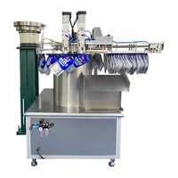 Machine de remplissage et de scellage automatique rotative à double tête pour sachets de savon liquide, shampoing, gel et eau pure