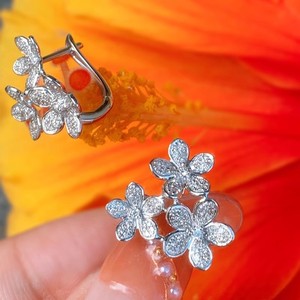 Pendientes de Oreja con Forma de Flor para Mujer, Pendientes de Uso Diario con Diseño Floral Mori, Accesorios de Oreja Dulces y a la Moda - Product Image 5