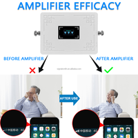 Ensemble complet, nouveau amplificateur de signal mobile tri-bande 900/1800/2100 MHz, répéteur de signal réseau 3G 4G 5G avec antenne