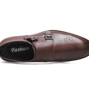 Nouvelle conception, chaussures Oxford en cuir véritable pour hommes grandes tailles, avec boucle, respirantes, solides, pour mariage, décontractées, bureau, carrière - Product Image 4