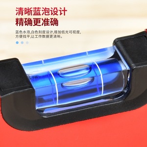 Aluminum Alloy Magnetic Level Gauge 1 Bubble Spirit Level For Woodworking And Home Renovation Measuring Ruler Thickened - Product Image 4