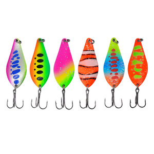Leurre Cuillère WlDSLure 15G à Trois Hameçons, Spinner Métallique pour Pêche à la Truite, Appât de Surface, Leurre Dur Biomimétique - Product Image 4