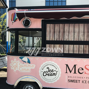 Customized Color Commercial Food Van Concession Street Mobile Food Truck Cart Fast Food <b>Trailer</b> Factory-Direct Sales - Product Image 2