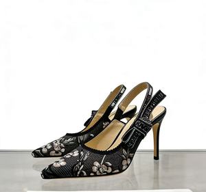 Zapatos de Tacón Alto con Bordado Floral Chino Retro de Alta Calidad, Diseño de Marca, con Punta en Pico - Product Image 6