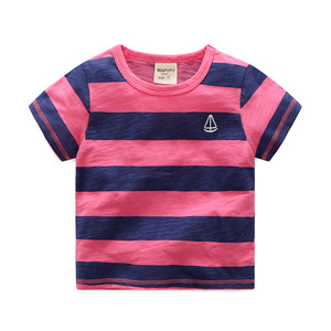 AliExpress Turquía, Compre Directamente del Fabricante en China, Blusa para Niños, Camisetas de Algodón con Rayas Verticales para Niños - Product Image 2