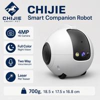 Cámara Robot Inteligente WiFi HD de 4MP para Mascotas con Láser, Visión Nocturna y Audio Bidireccional para Perros y Gatos