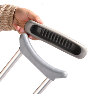 Aluminum Alloy <b>Crutches</b> Lightweight Underarm <b>Walking</b> Aid For Fracture Recovery And Elderly Mobility Support Medium Size - Product Image 2