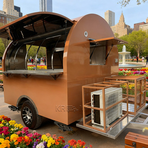 Restaurant Quality Commercial <b>BBQ</b> Burger Ice Cream Trailer Full Kitchen Fiberglass Construction <b>for</b> Outdoor Street Food Service - Product Image 3