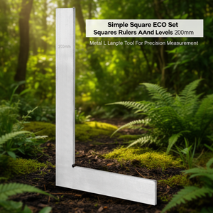 Ttake Simple <b>Square</b> ECO Set <b>Squares</b> Rulers And Levels 200mm Metal L Shape <b>Tool</b> For Precision Measurement - Product Image 3