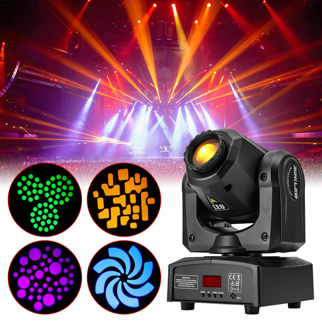 Mini 60w LED Beam Moving Head Light for DJ Disco Bar