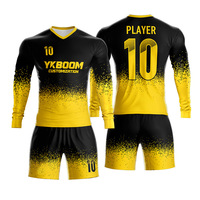 Vente en gros de survêtements de football originaux à manches longues ensemble de football uniforme de football maillot de football personnalisé vêtements de football à sublimation