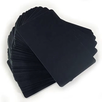 Services de conception Cartes NFC vierges personnalisées 213 215 216 RFID Tap Tag Business 13,56 MHz Noir mat PVC Cartes RFID NFC Tap