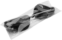 Embauchoir réglable en plastique noir avec support à ressort et logo personnalisé pour étirer les chaussures