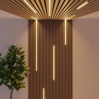 Panneau acoustique en bois insonorisant KASARO, panneau mural 3D décoratif avec éclairage LED, absorption acoustique, pour studio de musique, akupanel