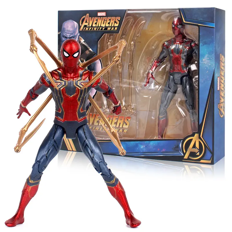 Western animation Avengers Alliance 4 High-quality 3D PVC Wholesale anime figures Cheap handmade doll Spiderman