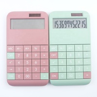 Calculatrice de bureau écologique à énergie solaire avec logo personnalisé pour étudiants et bureaux