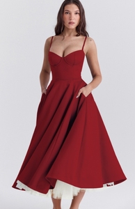 Hızlı örnek özel balo elbise siyah düşük v boyun askısı Cut Out fırfır geri kat uzunluk saten parti elbiseler kadınlar - Product Image 6