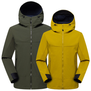 Chaqueta de concha suave transpirable impermeable para hombre de otoño e invierno, forro polar, chicos duros para montañismo, abrigo acogedor para exteriores - Product Image 5