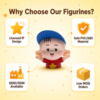 Figurine d'action personnalisée par le fabricant, design de dessin animé 3D, grandes oreilles, TuTu, Toy Story, objet de collection en PVC, ABS, caoutchouc, silicone, plastique, résine