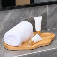 Plateau de service décoratif en bambou pour bougies, parfums, bijoux, plateau à bibelots, plateaux en bambou pour table basse, décoration intérieure