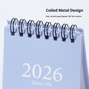 2026 Morandi Mini Kawaii anglais <span class=keywords><strong>calendrier</strong></span> 6 couleurs papier Table <span class=keywords><strong>calendrier</strong></span> de bureau imprimé affichage <span class=keywords><strong>calendrier</strong></span> - Product Image 3