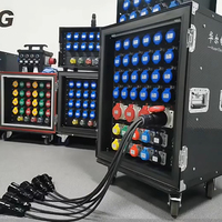 Boîte de distribution électrique pour écran LED d'éclairage de scène triphasé