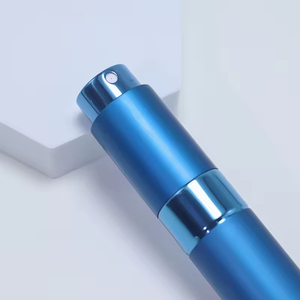 Top Quality Stock 5ml 8m 10ml Aluminum Matt Black Twist up Refill Pocket Portable Sprayer <b>Perfume</b> Atomizer Bottle - Product Image 4