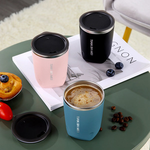Taza <span class=keywords><strong>de</strong></span> 304 <span class=keywords><strong>de</strong></span> alta calidad Ins, diseño moderno portátil, taza <span class=keywords><strong>de</strong></span> café y agua para exteriores, uso <span class=keywords><strong>de</strong></span> oficina y coche, accesible para discapacitados - Product Image 2
