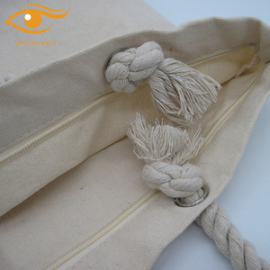 Bolso de mano de lona de algodón resistente personalizado, bolso de compras plegable grande con correa para el hombro, color natural con patrón de letras - Product Image 3