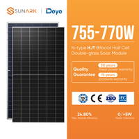 Système de stockage d'énergie solaire hybride industriel 30kW 125kW, solution ESS commerciale complète avec onduleur Deye et batterie au lithium