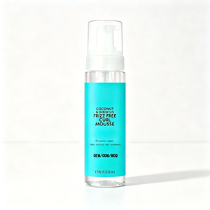 Mousse coiffante bio unisexe pour adultes, à l'huile d'olive et de coco, pour boucles, tresses et extensions, fixation forte et brillance, vente en gros - Product Image 1